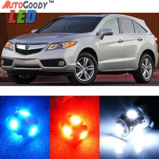 12 x Premium Xenon White LED Lights Interior Package Kit for Acura RDX 2013-2014