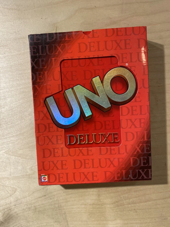 Mattel 2001 UNO DELUXE Card Game New Open Box (KZ) - Image 4 of 4