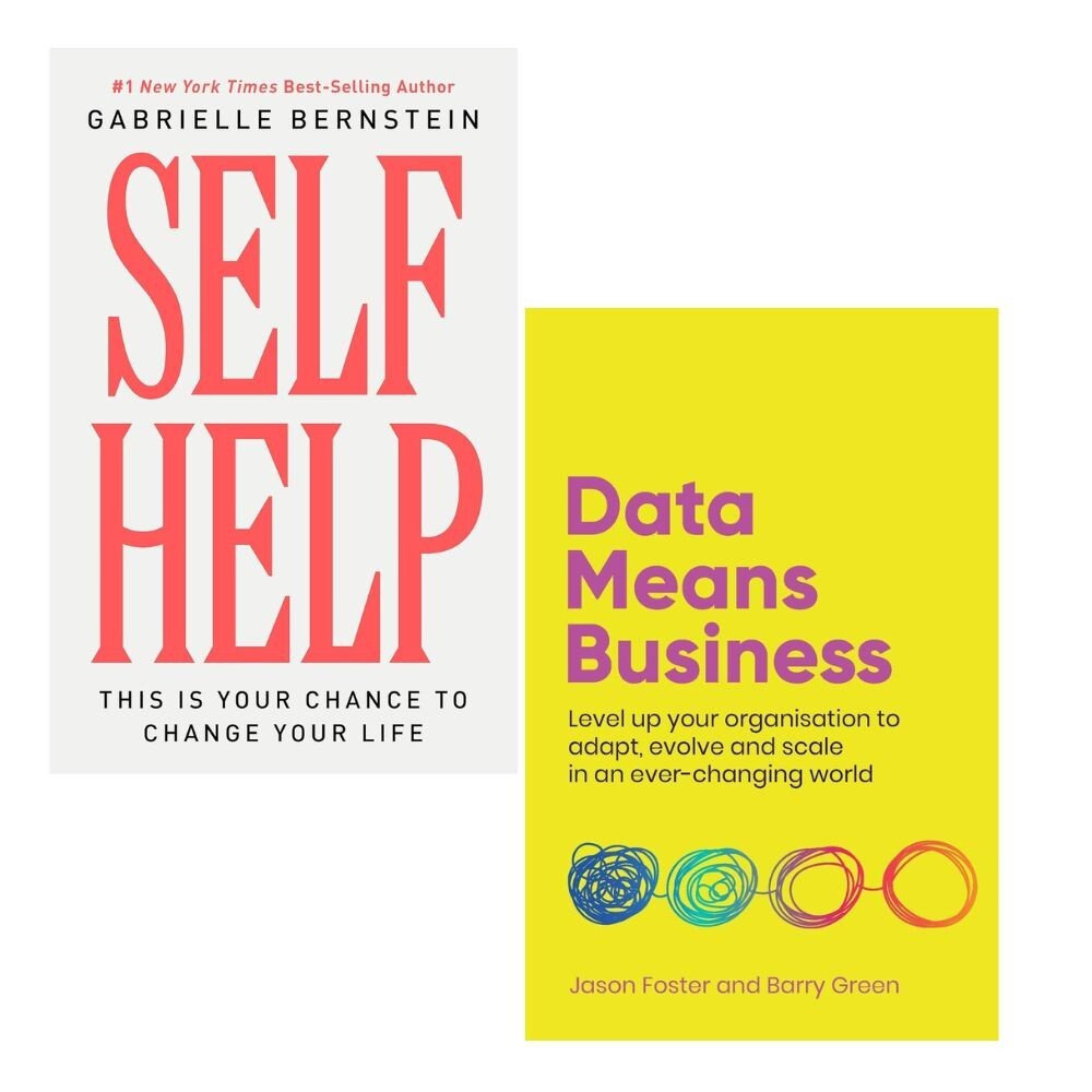 Self Help Gabrielle Bernstein [HB], Data Means Business Jason Foster 2 Books Set