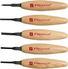 Flexcut Mixed Profile Micro Tool Set Stainless Blade Ergonomically Wood - MT930