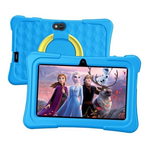 Kids Tablet, 7 inch Android Tablet for Kids, 6GB RAM 32GB ROM Quad LightBlue-image