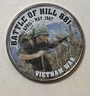 Battle of Hill 881 Vietnam War Colorized Clad Commemorative Kennedy Half $1 #VW