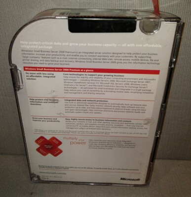 Microsoft Windows Small Business Server 2008 Premium, 5 CAL Microsoft Windows Small Business Server 2008 Premium, 5 CAL