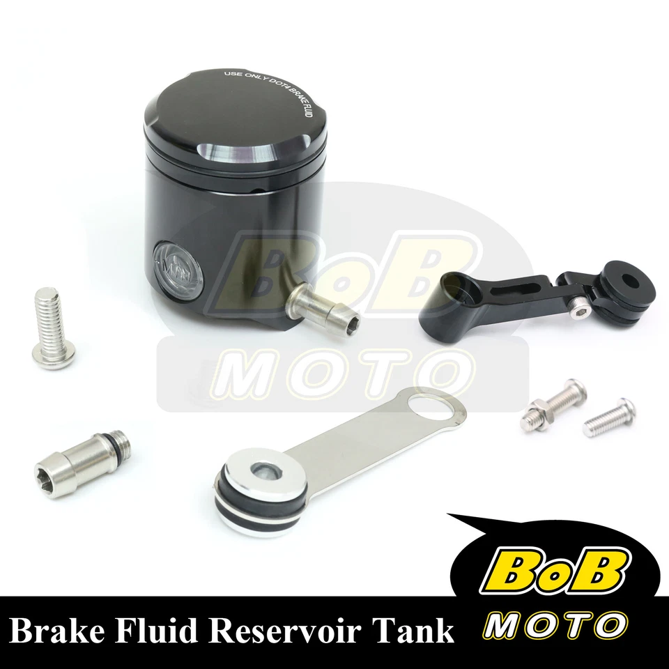 For Kawasaki Ninja 750 ZX-7R 00-03 Black CNC Front Brake Cylinder Fluid Oil Tank - Imagem 2 de 4