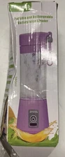 Juice Blender, Portable and Rechargable Battery, Purple, 380 mL, HM-03