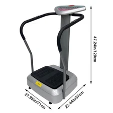 1 PC Crazy Fit Massage Whole Body Vibration Plate Machine Fitness Running & Yoga