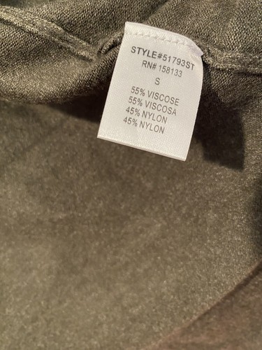 NEW Stitch Fix Cardigan Women Small Olive Green Pockets Old Money Travel Coastal - Picture 4 of 7