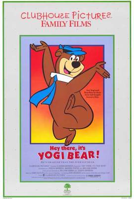 HEY THERE IT'S YOGI BEAR Movie POSTER 27x40 B Daws Butler James Darren Mel Blanc