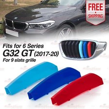 3-farbig 9 Leiste Kühlergrill Abdeckung M-Sport Clips für BMW GT G32 2017-2020