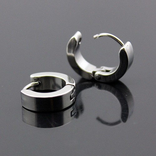 1Pair Men Women Stainless Steel Hypoallergenic Lobes Small Round Earrings 3-12mm - Picture 5 of 13