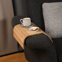 Praktische Sofaablage Aus Bambus - Sofatablett Couchtablett Tablett Ablage Sofa