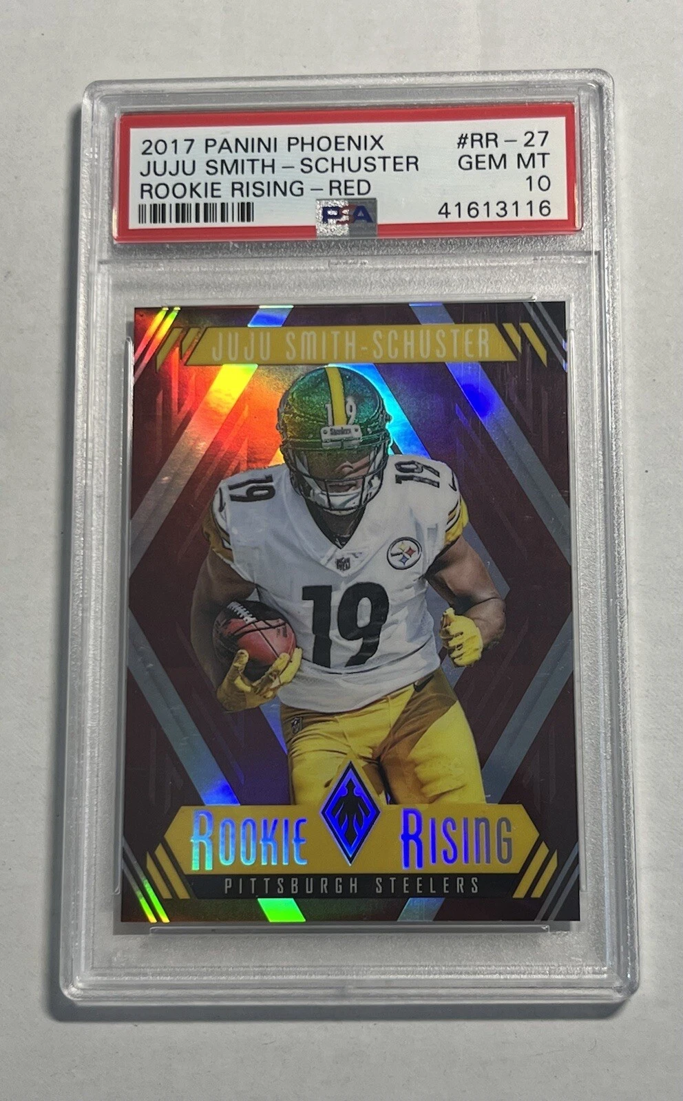 JuJu Smith-Schuster Panini Phoenix Rookie Rising #RR27 Red