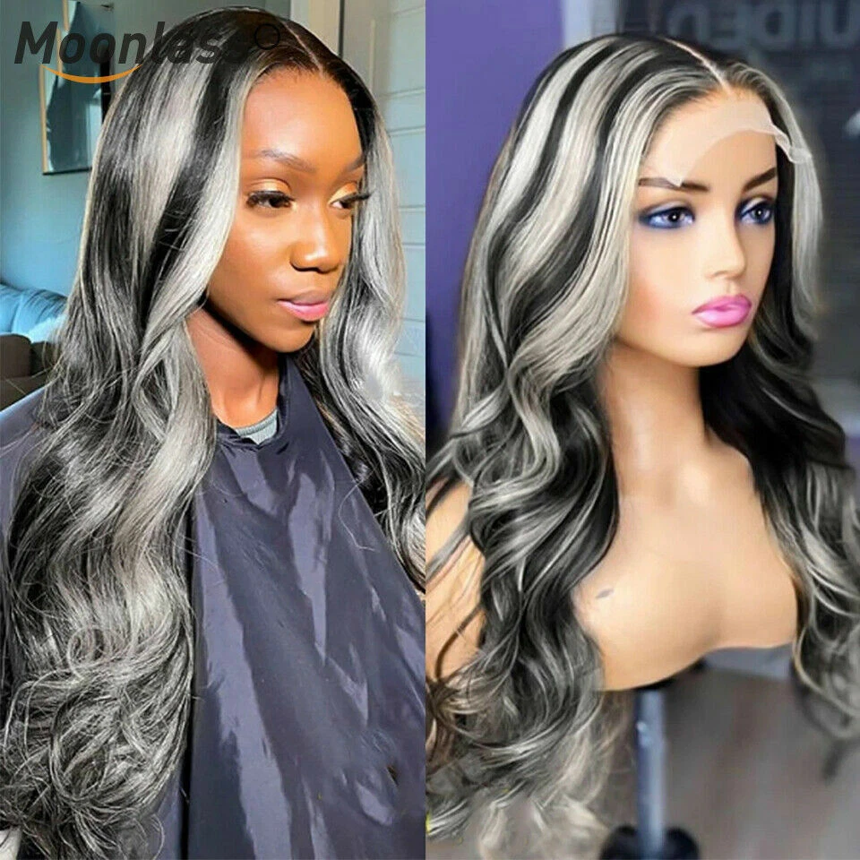 Platinum blonde 2024 ombre wig