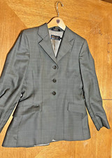 Ariat Pro Series Equestrian Worsted Wool Gray Riding Show Jacket Women's Size 10