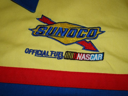 Vintage Cintas Herren 3XL Nascar Sunoco Blau Gold Uniform Kurzarm Hemd - Bild 4 von 9