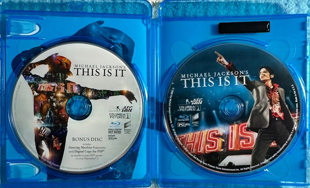 Michael Jackson's This Is It (Blu-ray, 2009) 2 Disc Set Great
