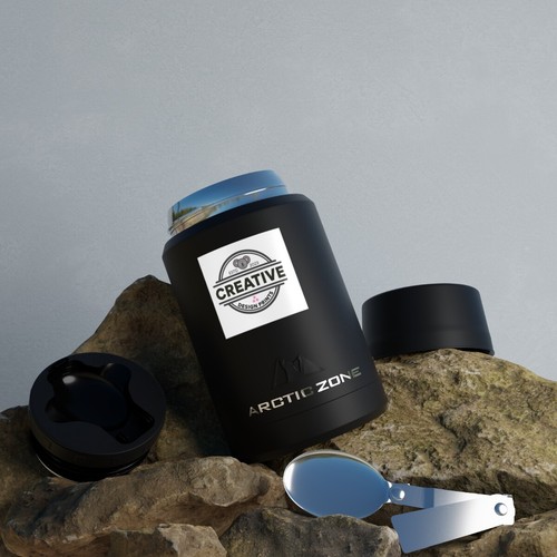 Arctic Zone Insulated Food Jar With Folding Spoon - Hot & Cold Thermos 16 oz - Picture 7 of 8