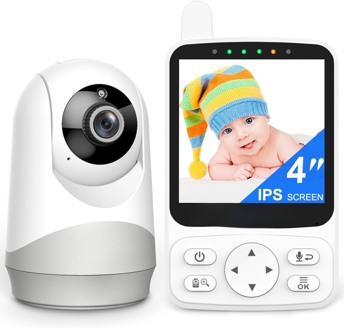 Baby Monitor - Portable Video Baby Monitor with Camera and Audio,, Night Vision-image
