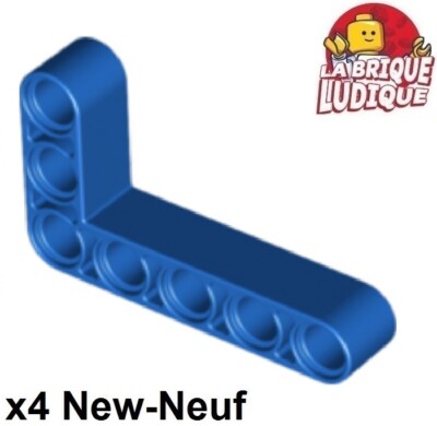 LEGO Technic 4x Liftarm 3x5L 90° Thick Shape Thick Blue/Blue 32526 NEW