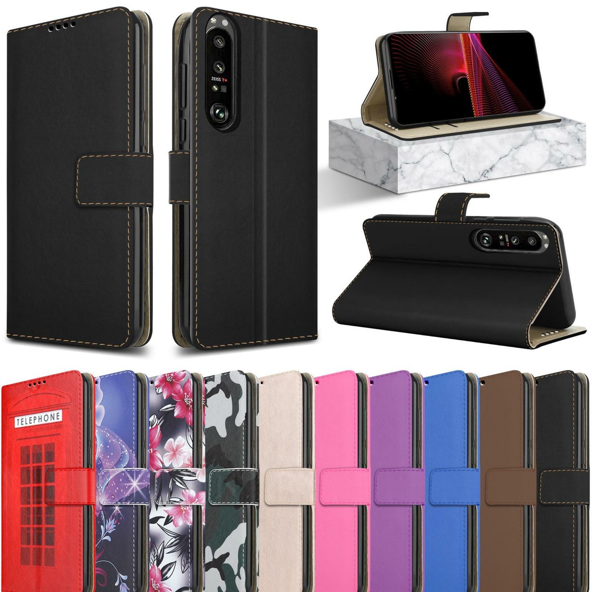 Custodia A Portafoglio In Similpelle Viola Per Vodafone Smart N8 VFD 610 Con Pellicola Inclusa E Chiusura Magnetica - 2