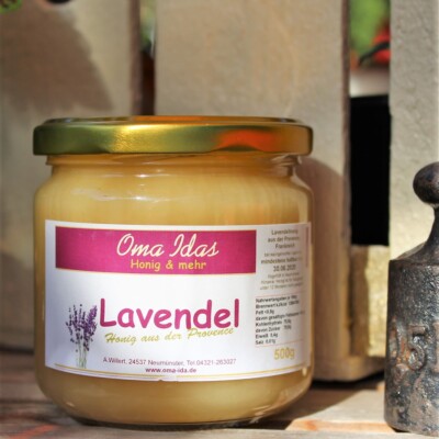 Lavendelhonig aus der Provence Frankreich Lavendel Honig Glas  Geschenk Idee 