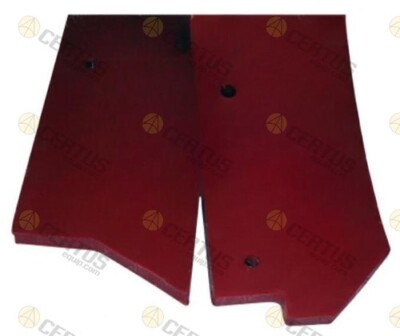Part # 1031011 Fits Tennant RED GUMSIDE SQUEEGEE(Right/Left 10 Holes)M20,M30,T20