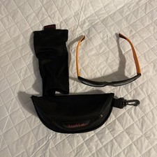 Bolle Boys Sunglasses Black/Orange Frame DAEMON 11981 Kid Youth Eye Wear Shades