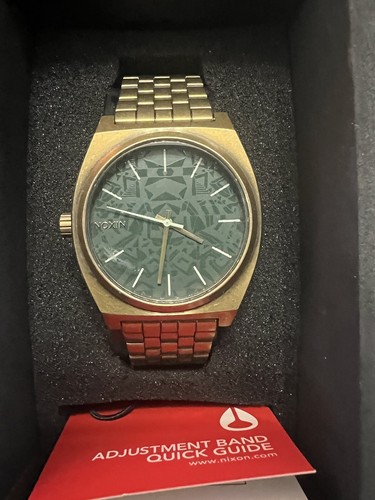 Nixon Time Teller, rare, Brass And Palm Textured Dial - Picture 2 of 6