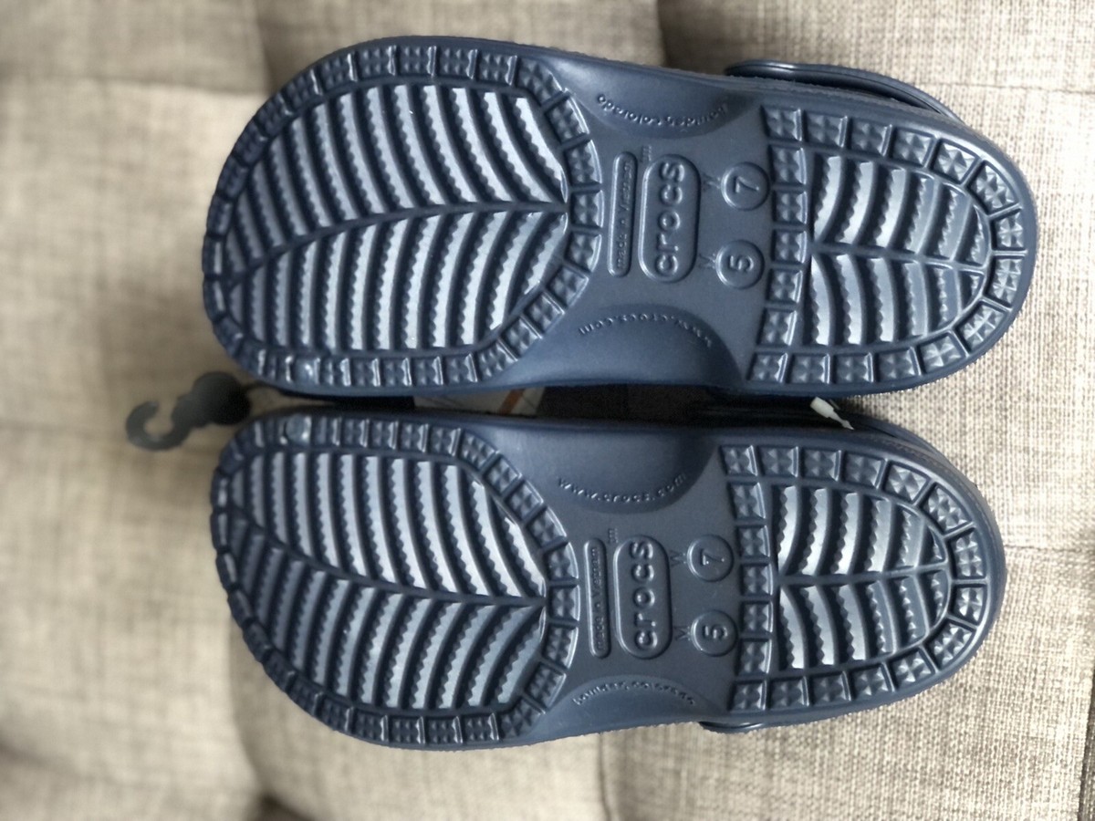 Crocs Unisex Baya Clog Navy Blue 10126-410 Us Women 7 Men 5