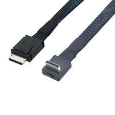 OcuLink SFF-8611 4i 42P to 90 degree SFF-8611 4i for SSD Data Active Cable