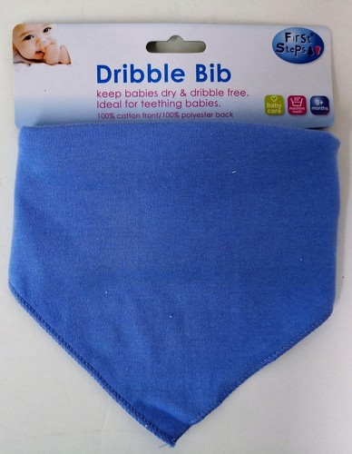 FIRST STEPS UNISEX NEWBORN BABY DRIBBLE BIB Pink Blue Star BIBS teething BABIES - Picture 11 of 14