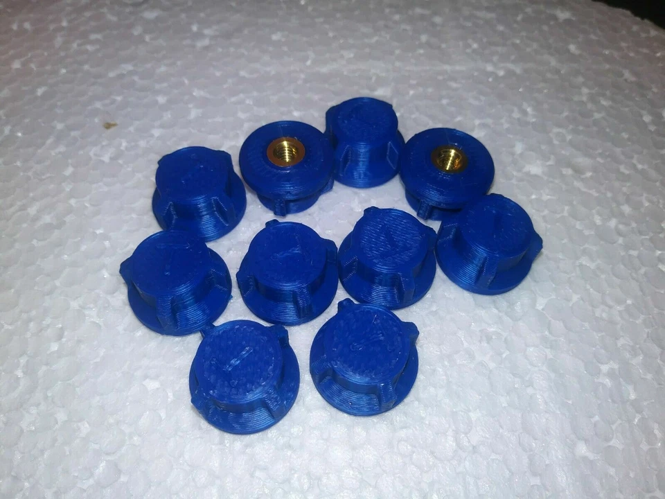 12 PACK Pro-Line Compatible Body Mount Thumb Screw Nuts RC 3D Print W/  4 Studs  - Image 3 of 4