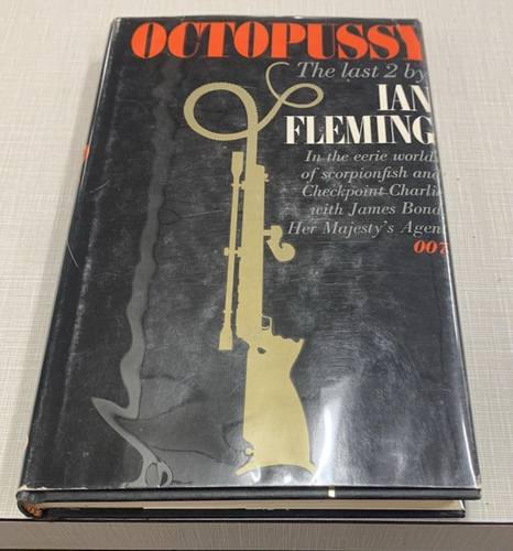 Ian Fleming Octopussy & Living Daylights HB/DJ $3.50 US FIRST True 1st Print Ed