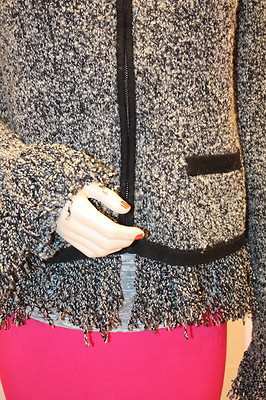 Pull Cardigan BCBG Max Azria - Laine Mélangée Noire - Taille M - Neuf Sans étiquettes