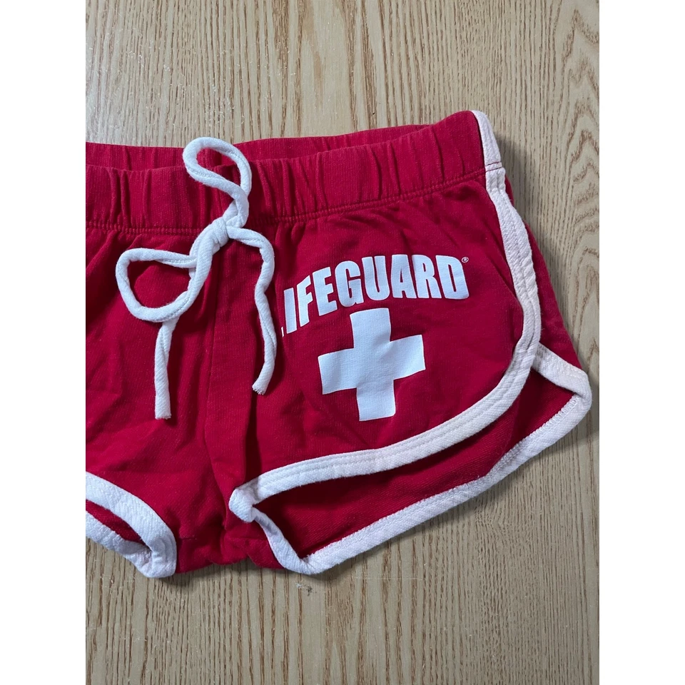 Womens Lifeguard Shorts Red size Small Halloween 🎃 Costume - Image 2 of 4