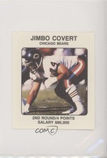 1989 NFL Franchise Game Player Cards Board Game Jimbo Covert HOF 0q3