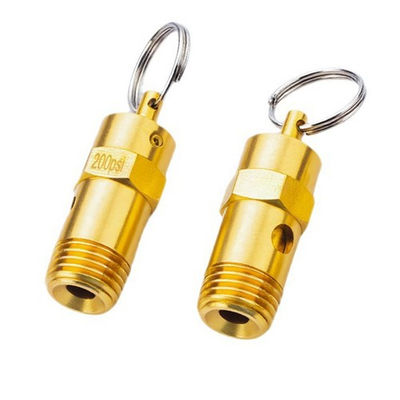 #ad 2 Pack 1 4 Male NPT Safety Valve Pressure Release Valve 200 PSI Set Pressure $11.41