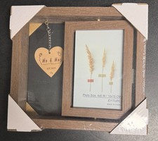 Eyitupc Mr. and Mrs. Est 2024 Rotating Wedding Photo frame 4x6