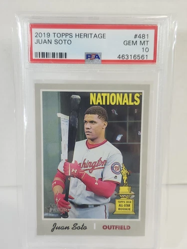 2019 Topps Heritage JUAN SOTO SP High #481 Rookie Cup PSA 10 Gem Mint