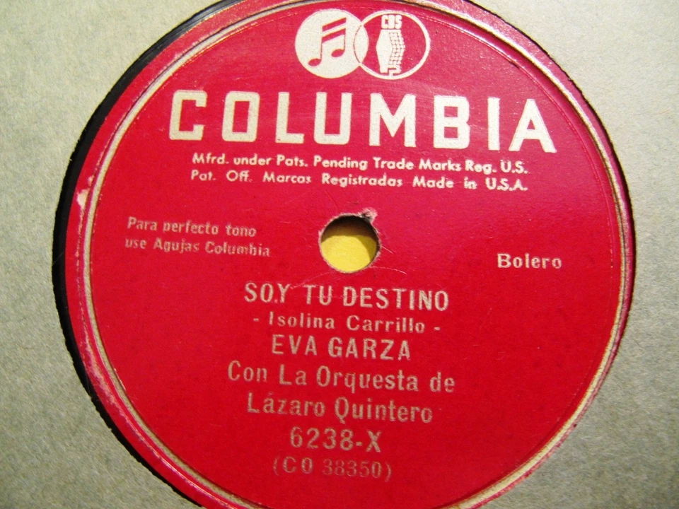 TEX MEX EVA GARZA Lazaro Quintero Orq SAGUITA AL BATE Guaracha/ Soy Tu Destino - Image 3 of 3