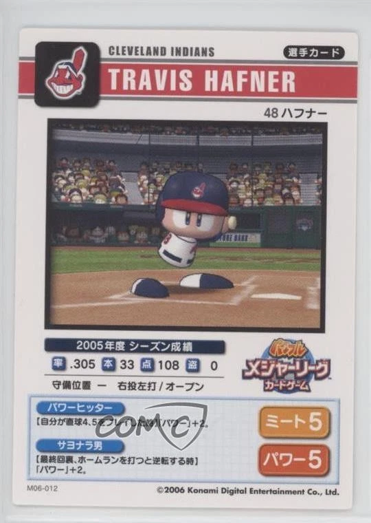 2006 Konami MLB Travis Hafner #M06-012 - Image 2 of 2