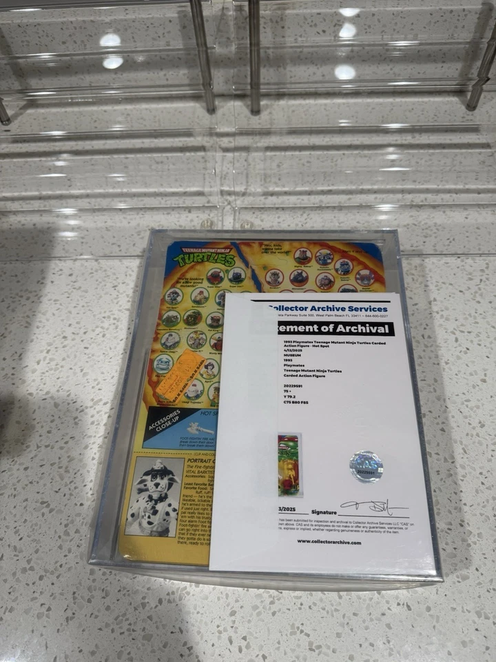 Hot Spot CAS 75+ 1993 sin perforar TMNT Foto 3 de 3