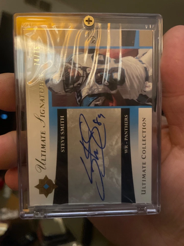 2006 Upper Deck Ultimate Collection Steve Smith Auto /75 ! Hard Signed! HOF 🔥🔥 - Image 2 of 4