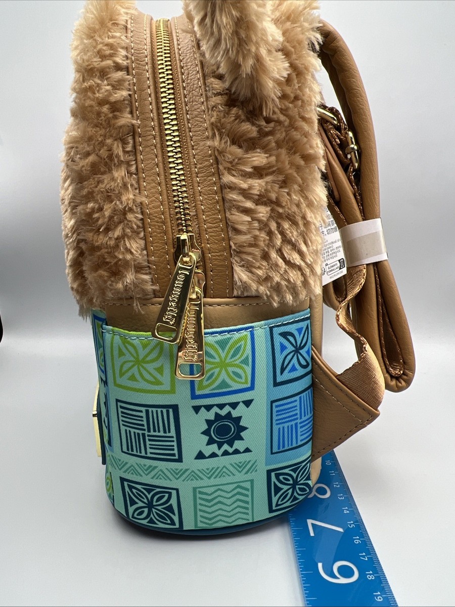 Disney Parks Loungefly Aulani Duffy Bear Blue Tan Backpack Hawaiians Shirt NEW Disney Parks Aulani Loungefly Duffy Bear Backpack Hawaiian  main image 2