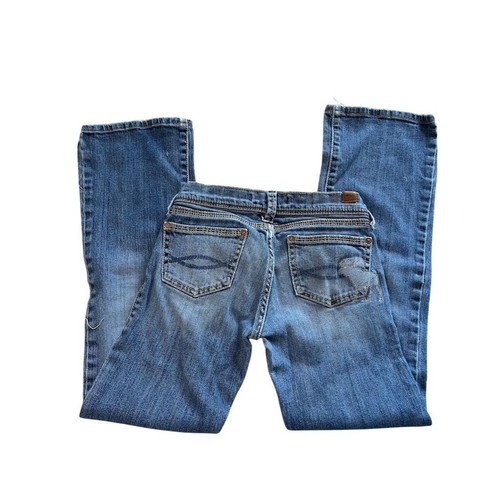 Abercrombie Girls Bootcut Blue Jeans Size 10 Medium Wash Slim Fit - Picture 4 of 5
