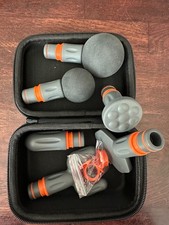 Sharper Image Power Percussion Deep Tissue Massager 6 Attachments  Case