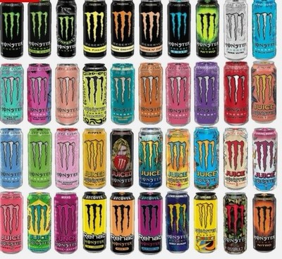 Monster Energy Drink 8 RANDOM Mixed Full Cans 16 ounce | eBay