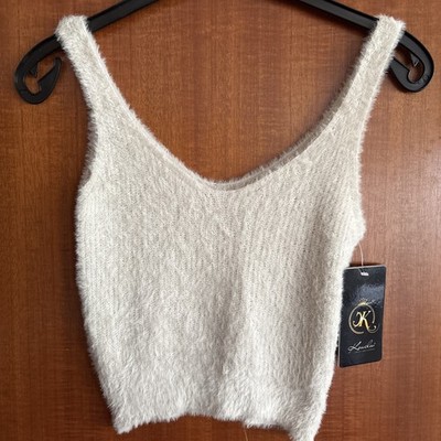 Koucla Fashion Top ärmellos beige Gr. S