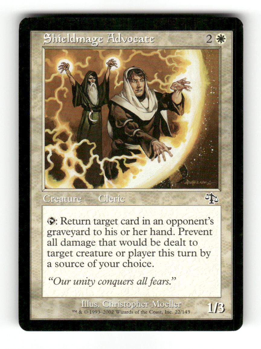 Shieldmage Advocate 22 Common Judgment Magic: The Gathering Near Mint