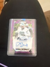 2017 Panini Prizm Derek Barnett #RA-DB Purple Ice Rookie Auto